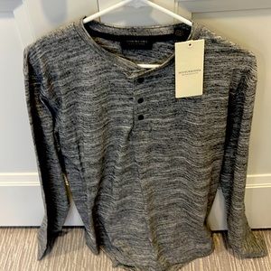 Mens large Henley grey scotch and soda new top
